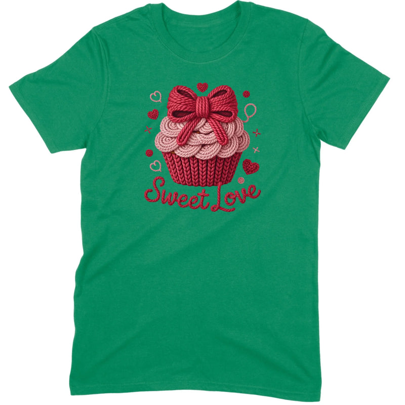 Knit "Sweet Love" Cupcake Tee