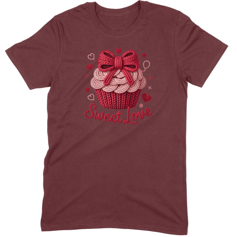 Knit "Sweet Love" Cupcake Tee