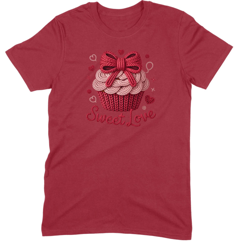 Knit "Sweet Love" Cupcake Tee