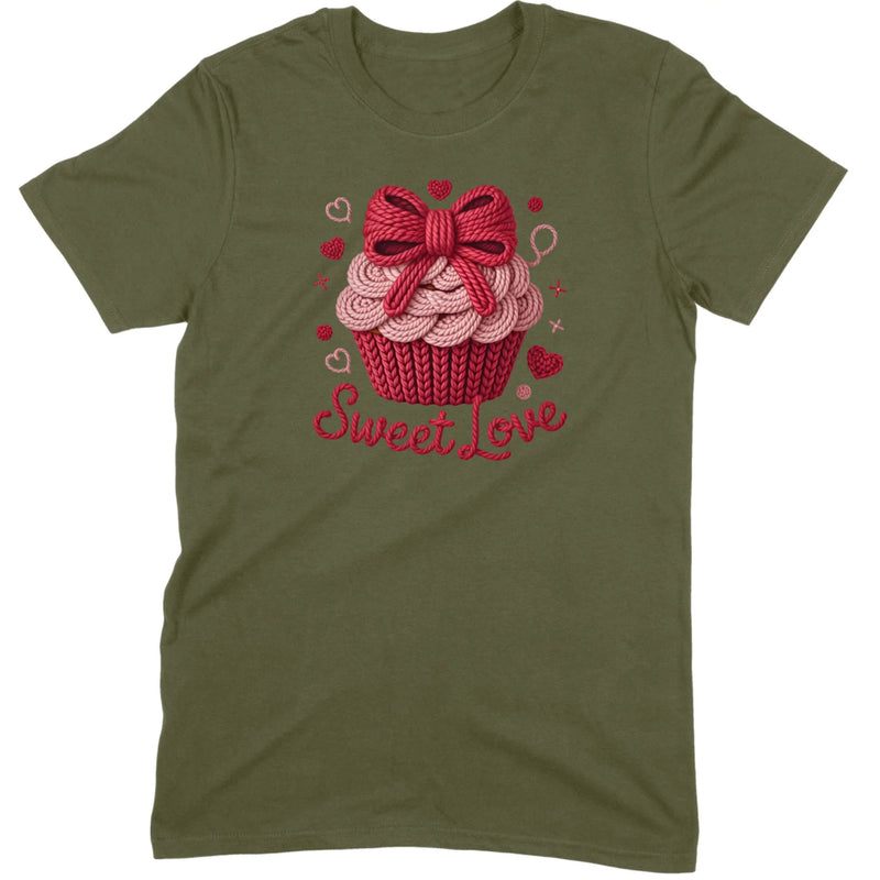 Knit "Sweet Love" Cupcake Tee