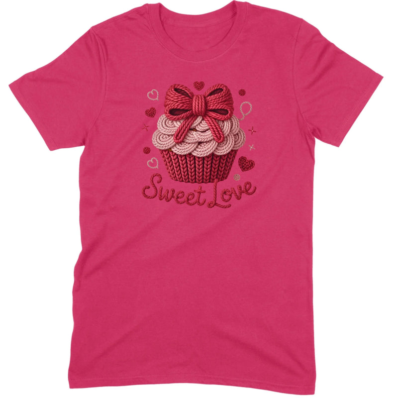 Knit "Sweet Love" Cupcake Tee