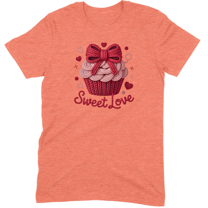 Knit "Sweet Love" Cupcake Tee