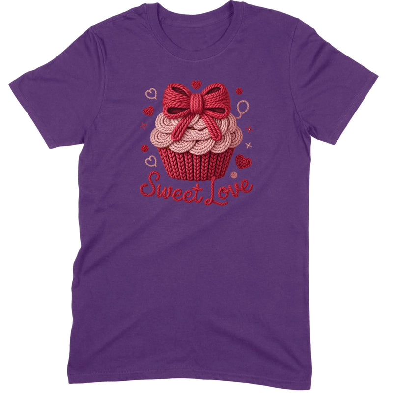 Knit "Sweet Love" Cupcake Tee