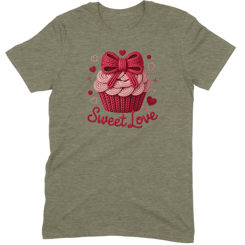 Knit "Sweet Love" Cupcake Tee
