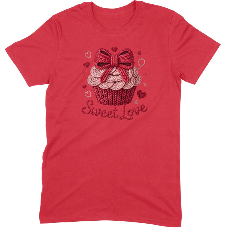 Knit "Sweet Love" Cupcake Tee