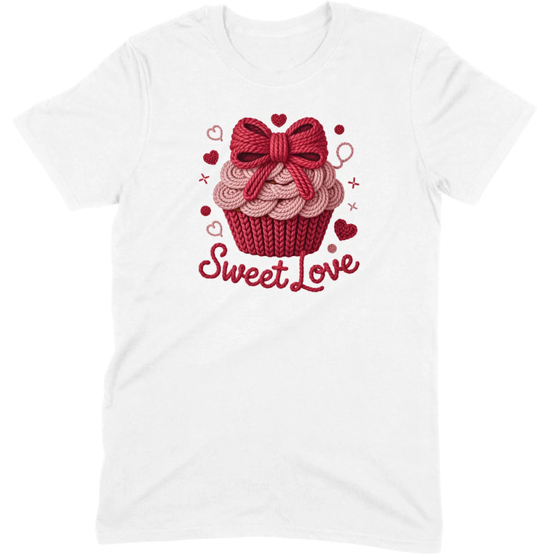 Knit "Sweet Love" Cupcake Tee