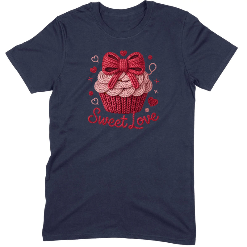 Knit "Sweet Love" Cupcake Tee