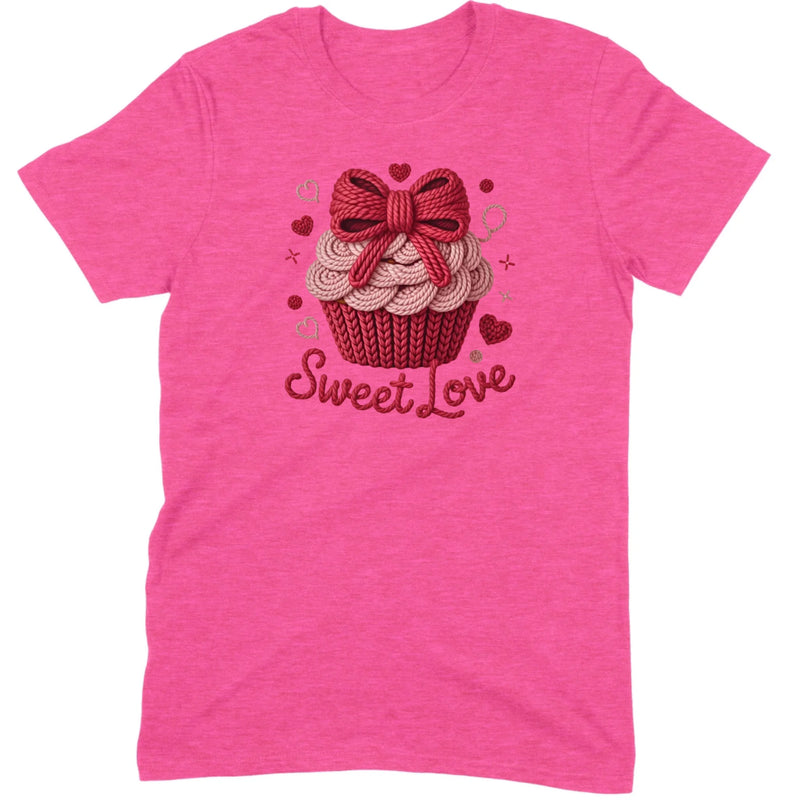 Knit "Sweet Love" Cupcake Tee