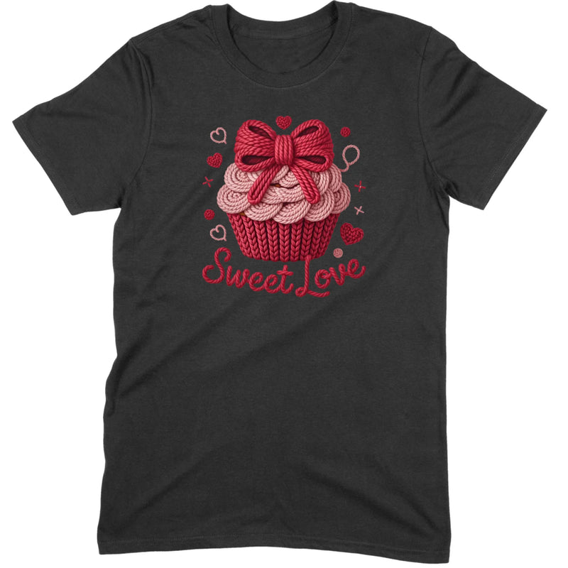 Knit "Sweet Love" Cupcake Tee