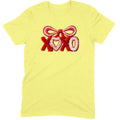 Fuzzy Texture XOXO Ribbon Tee