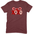 Fuzzy Texture XOXO Ribbon Tee