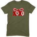 Fuzzy Texture XOXO Ribbon Tee
