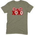Fuzzy Texture XOXO Ribbon Tee