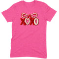 Fuzzy Texture XOXO Ribbon Tee