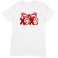 Fuzzy Texture XOXO Ribbon Tee