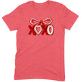 Fuzzy Texture XOXO Ribbon Tee