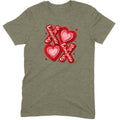 Textured Hearts & Crochet XOXO Folk Art Tee