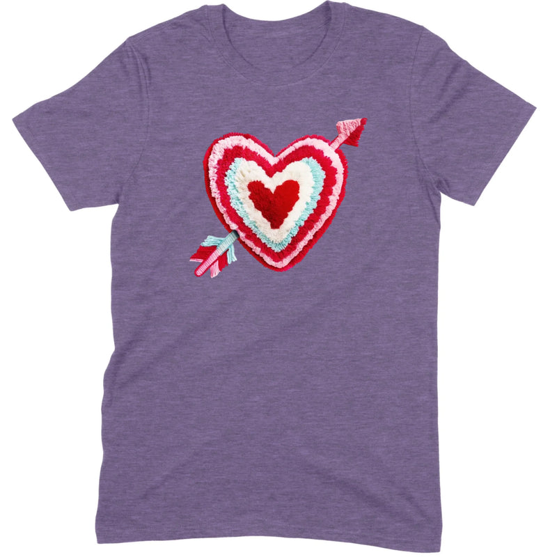 Chenille Heart with Arrow Tee