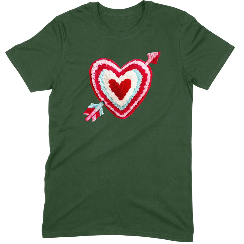 Chenille Heart with Arrow Tee