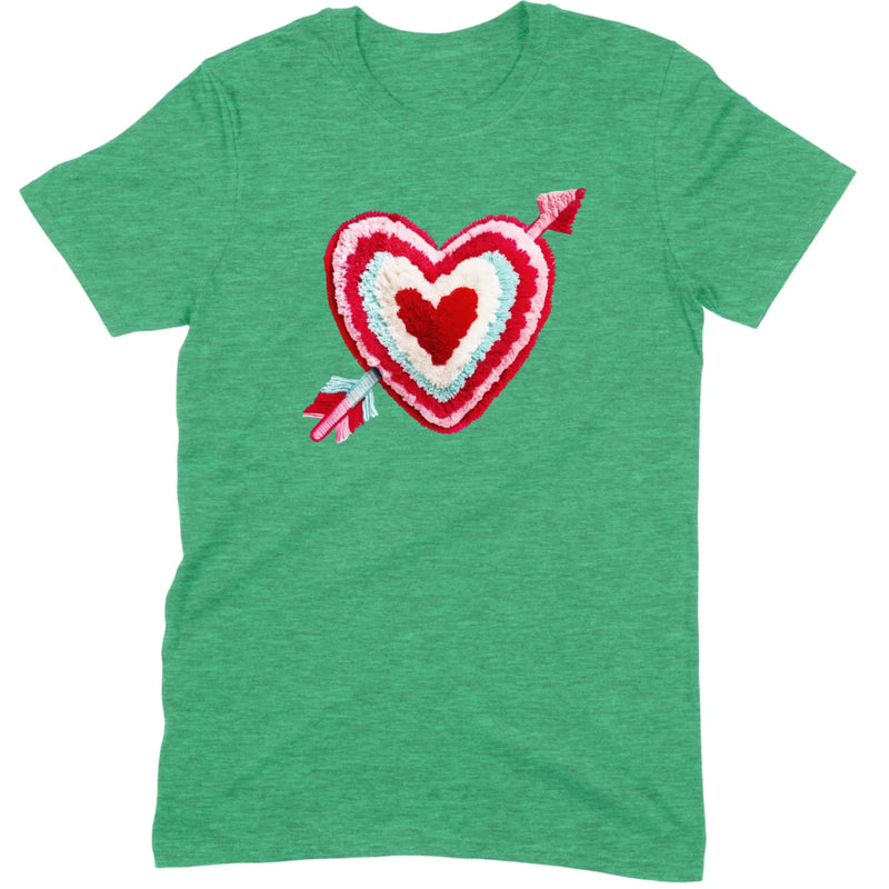 Chenille Heart with Arrow Tee