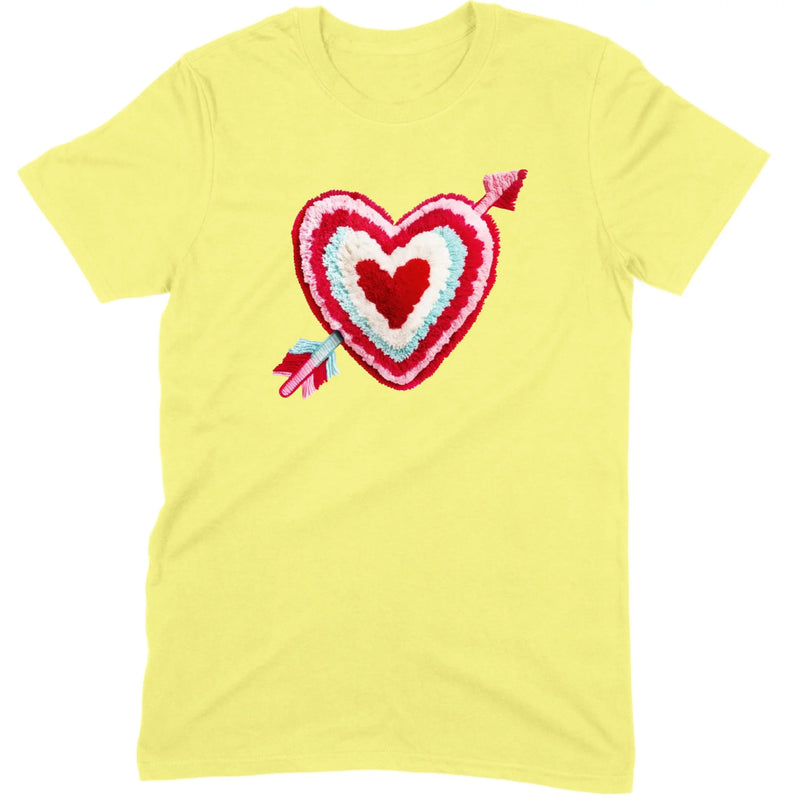Chenille Heart with Arrow Tee