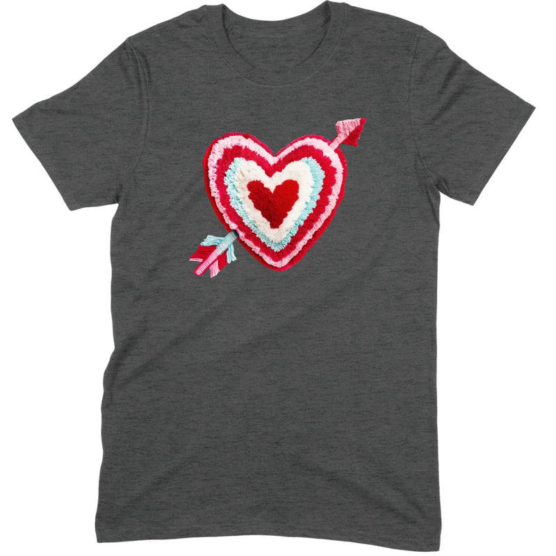 Chenille Heart with Arrow Tee