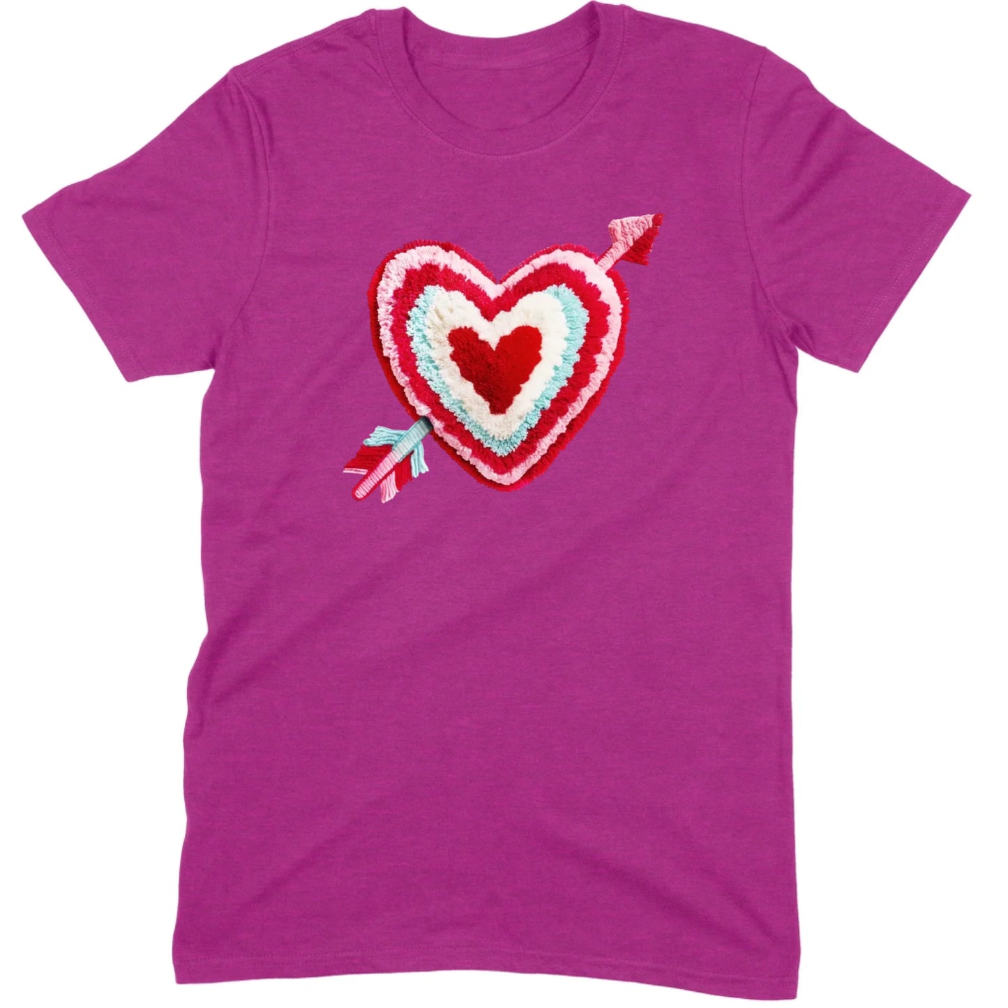 Chenille Heart with Arrow Tee