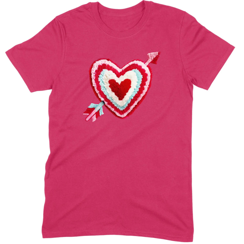 Chenille Heart with Arrow Tee