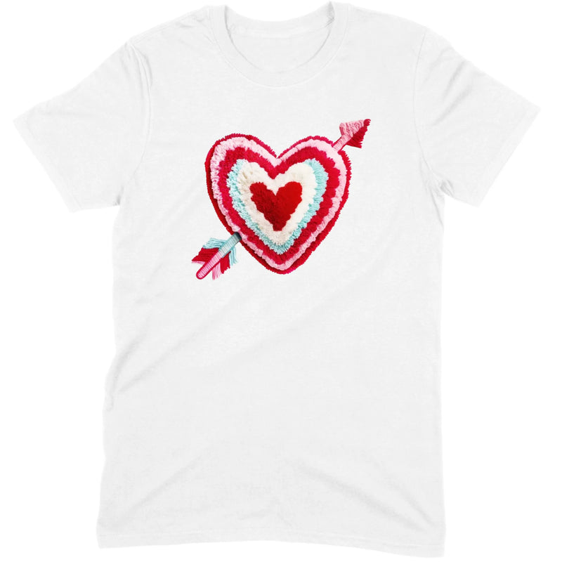 Chenille Heart with Arrow Tee