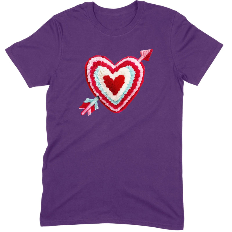 Chenille Heart with Arrow Tee