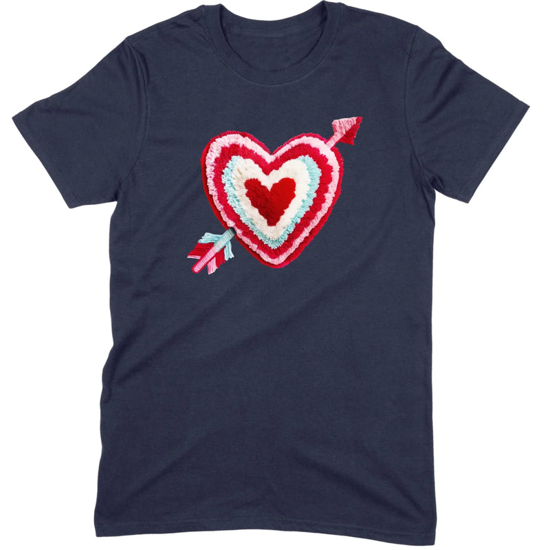 Chenille Heart with Arrow Tee