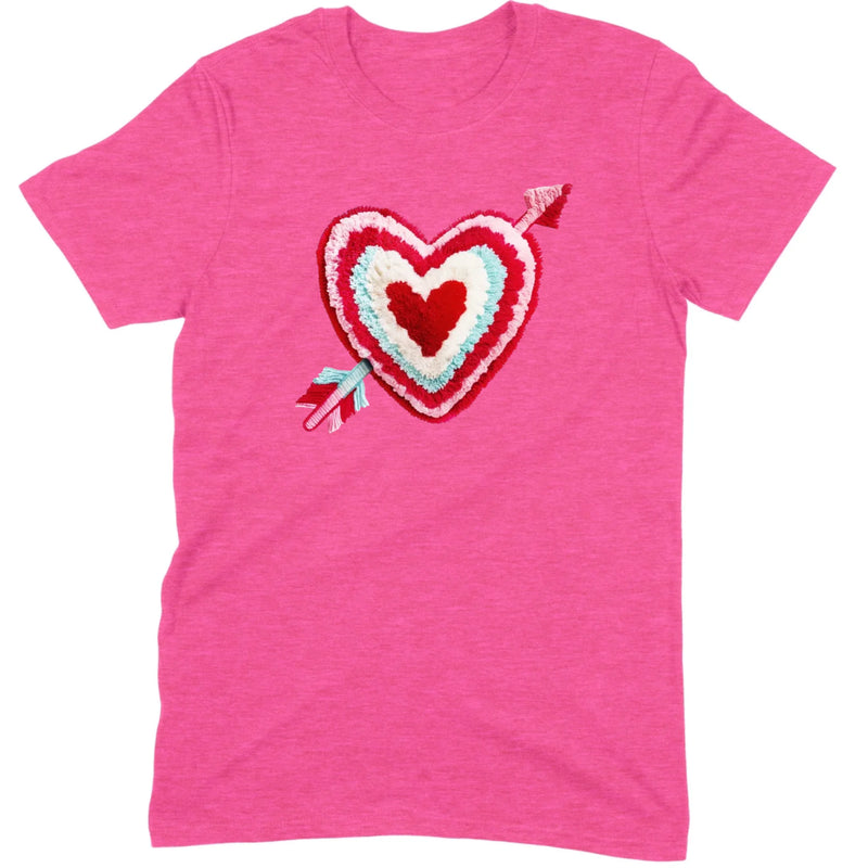 Chenille Heart with Arrow Tee