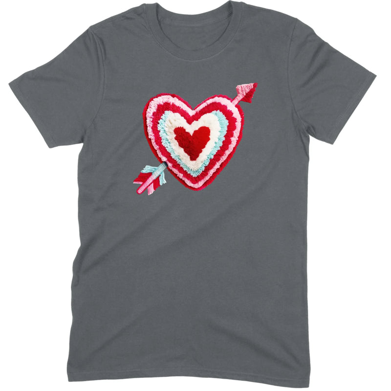 Chenille Heart with Arrow Tee