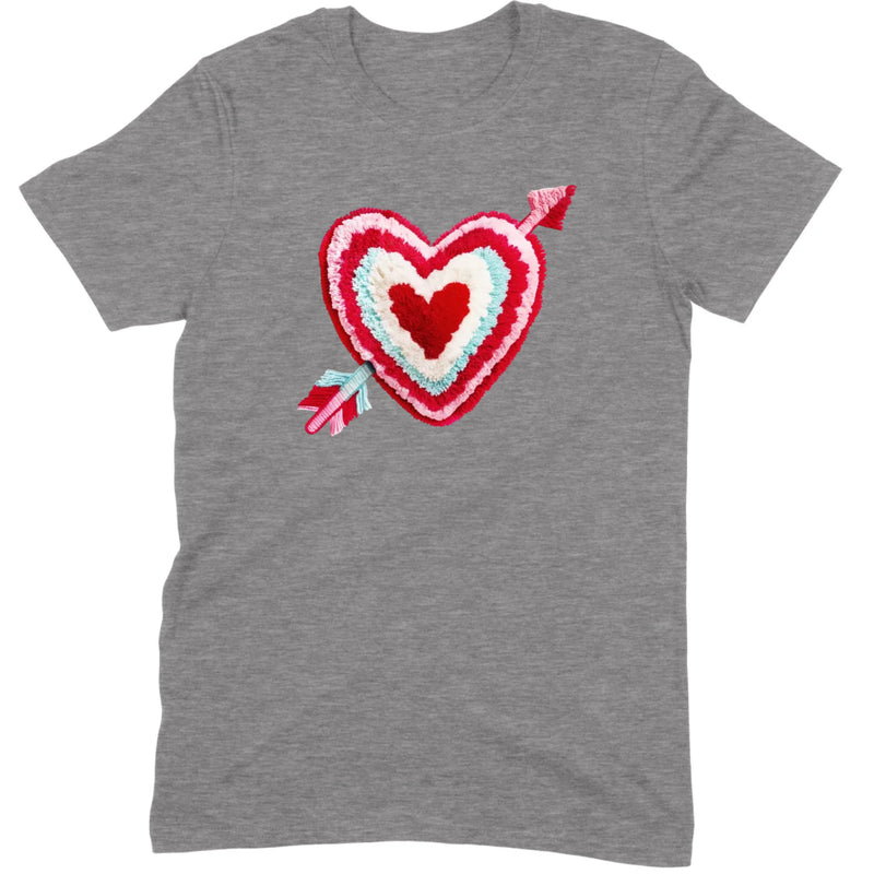 Chenille Heart with Arrow Tee