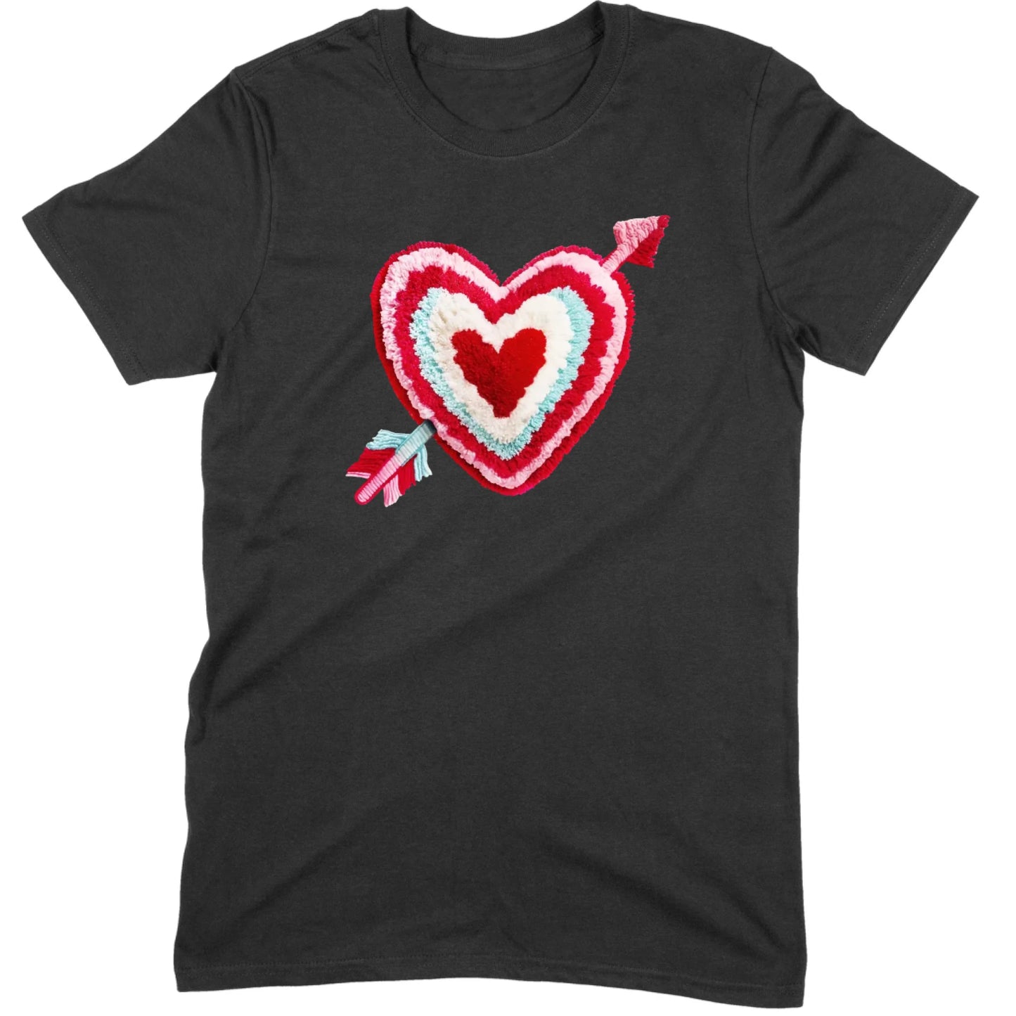 Chenille Heart with Arrow Tee