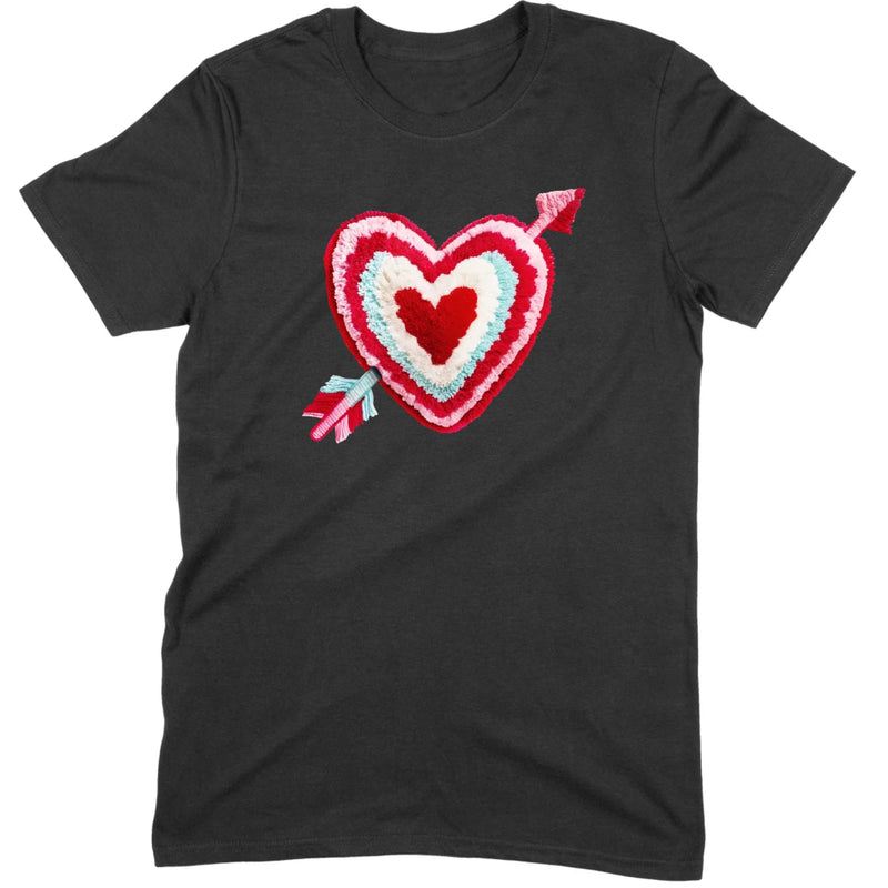 Chenille Heart with Arrow Tee