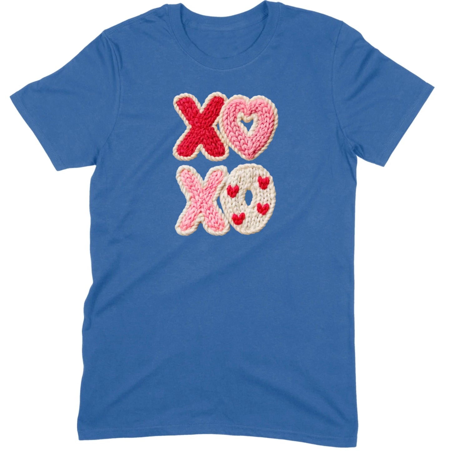 "XOXO" Knitted Hearts Tee