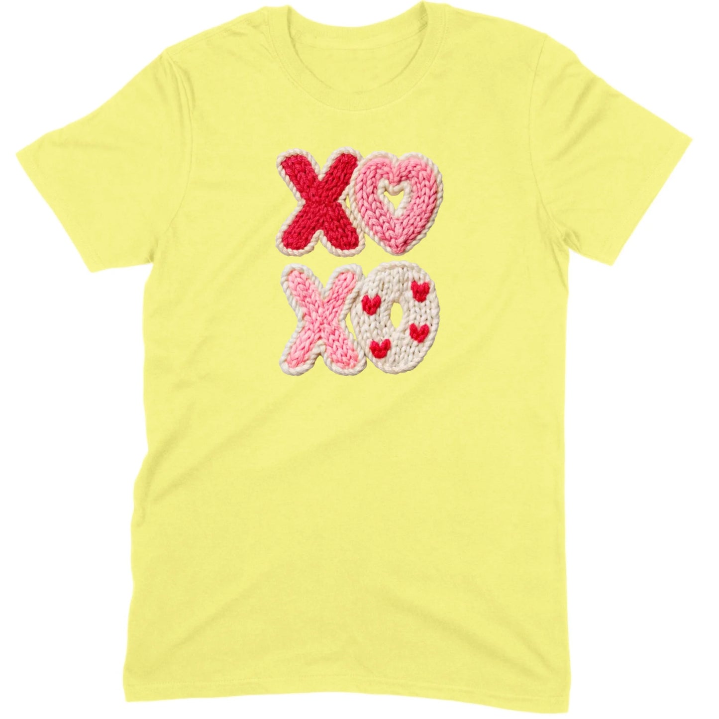 "XOXO" Knitted Hearts Tee