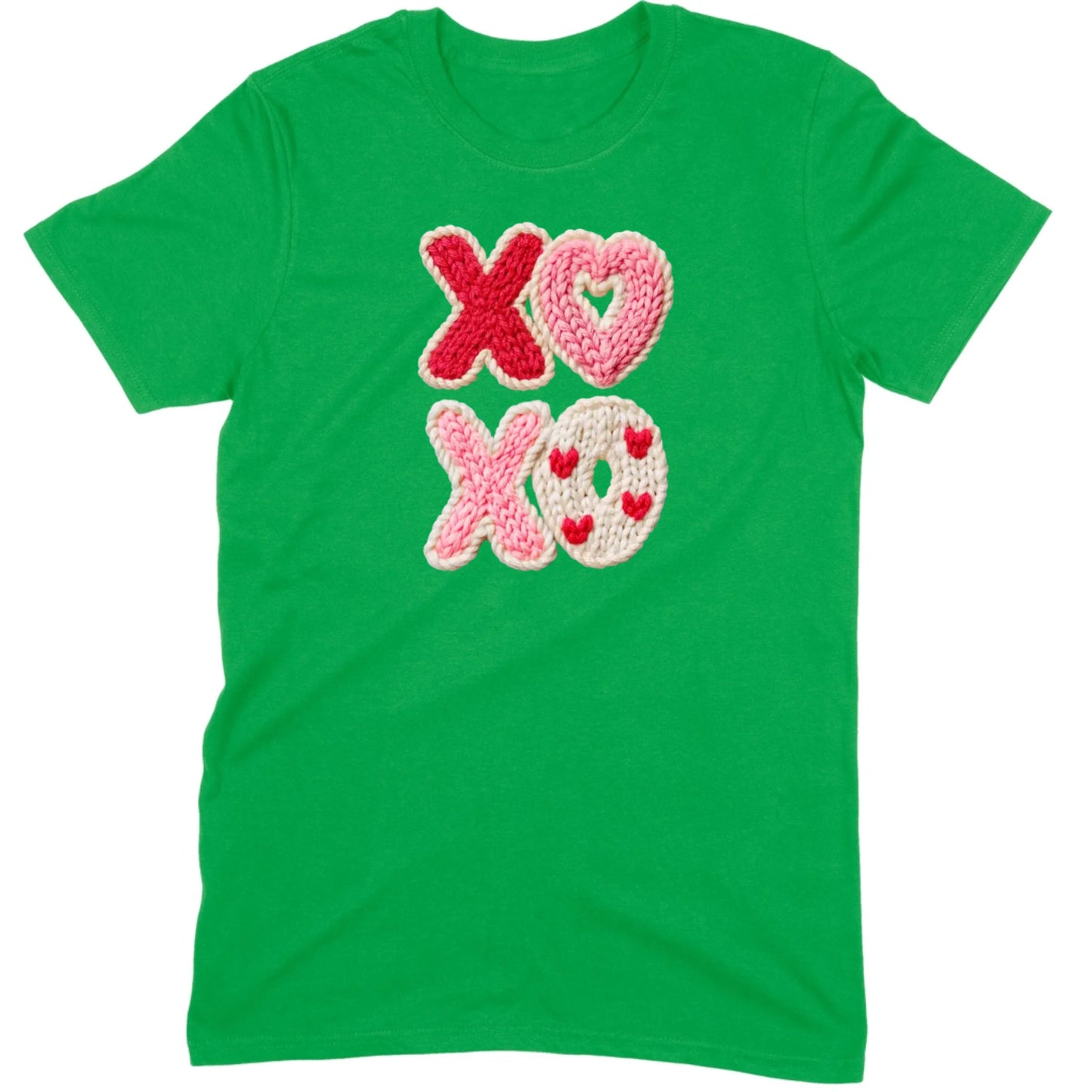 "XOXO" Knitted Hearts Tee