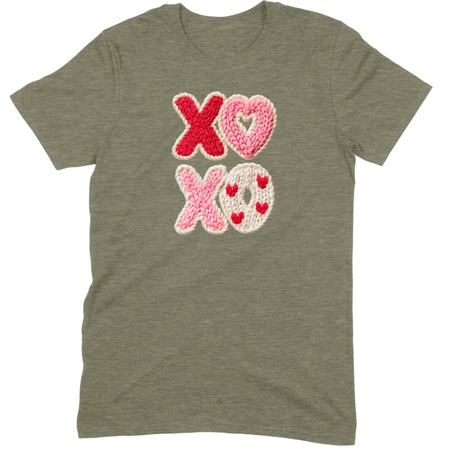 "XOXO" Knitted Hearts Tee