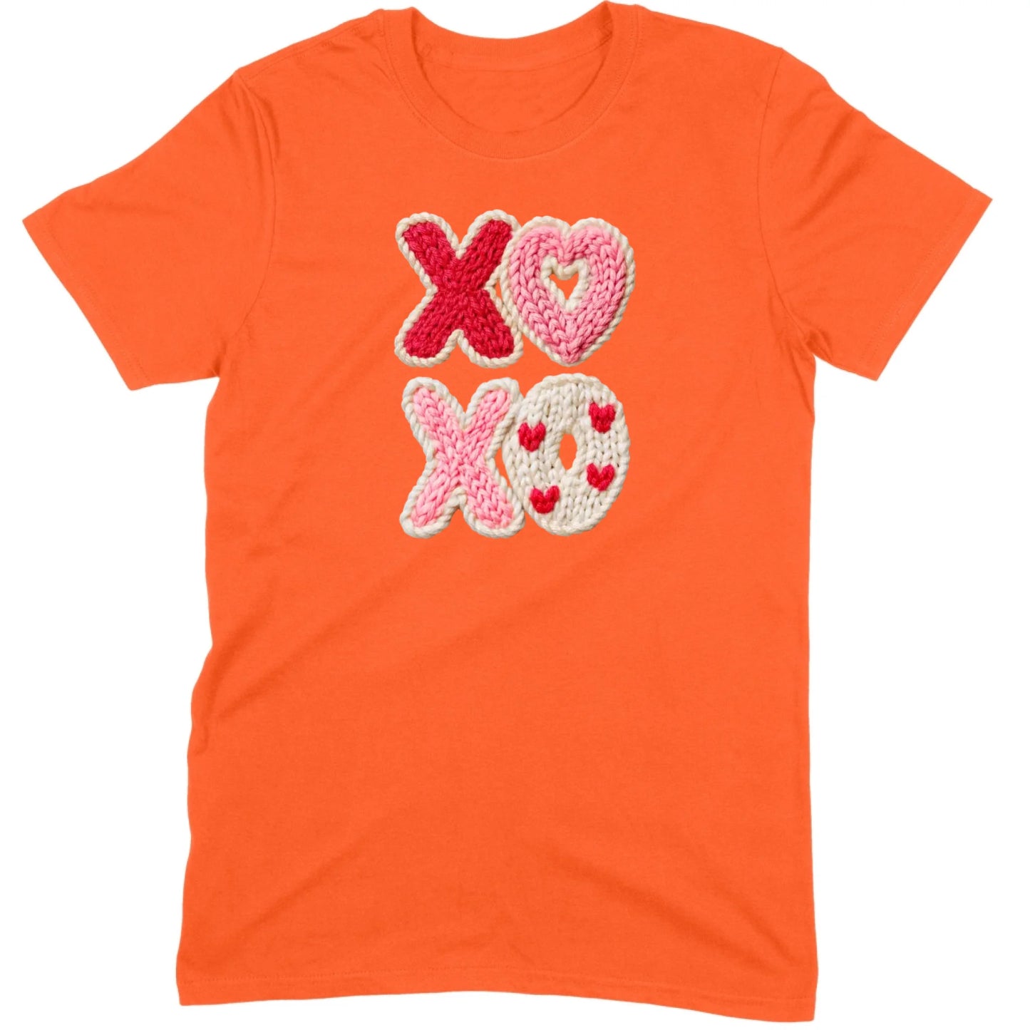 "XOXO" Knitted Hearts Tee