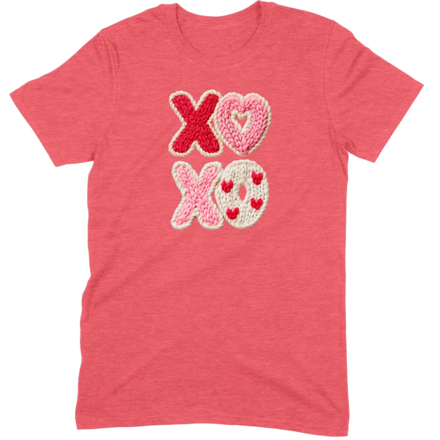 "XOXO" Knitted Hearts Tee