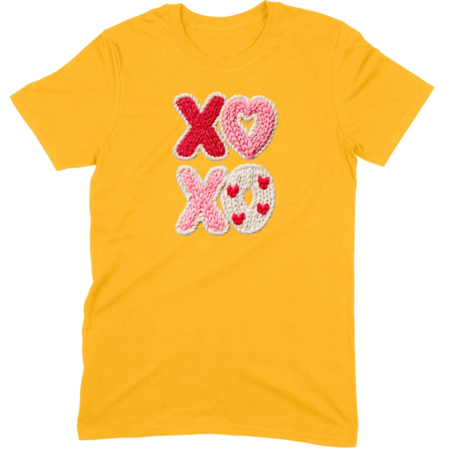 "XOXO" Knitted Hearts Tee