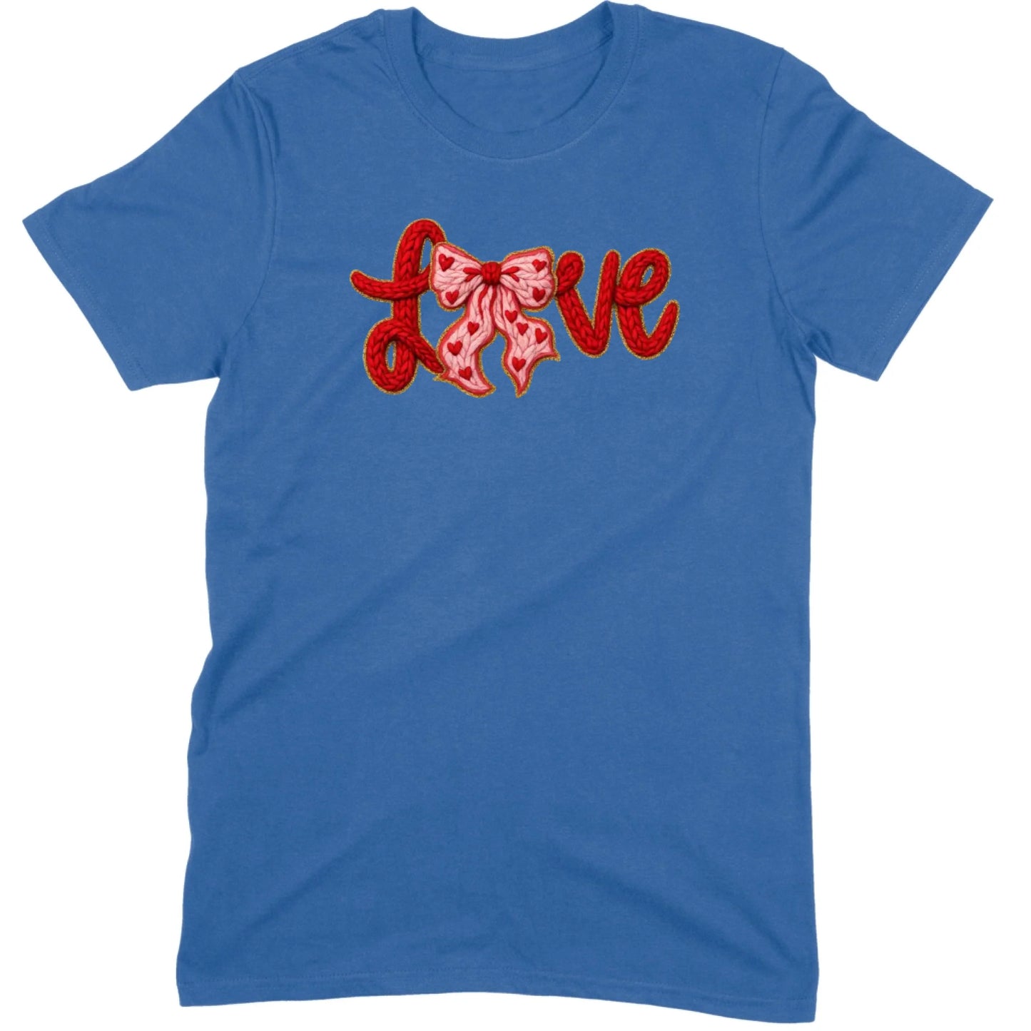 Crochet "LOVE" Heart & Bow Tee