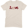 Crochet Script "LOVE" with Bow Tee