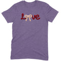 Crochet Script "LOVE" with Bow Tee