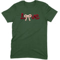Crochet Script "LOVE" with Bow Tee