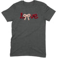 Crochet Script "LOVE" with Bow Tee