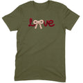 Crochet Script "LOVE" with Bow Tee