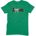 Crochet Script "LOVE" with Bow Tee